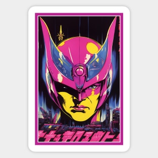 Retro Anime Comic Hero | Anime Origin | Vintage Anime Art Sticker